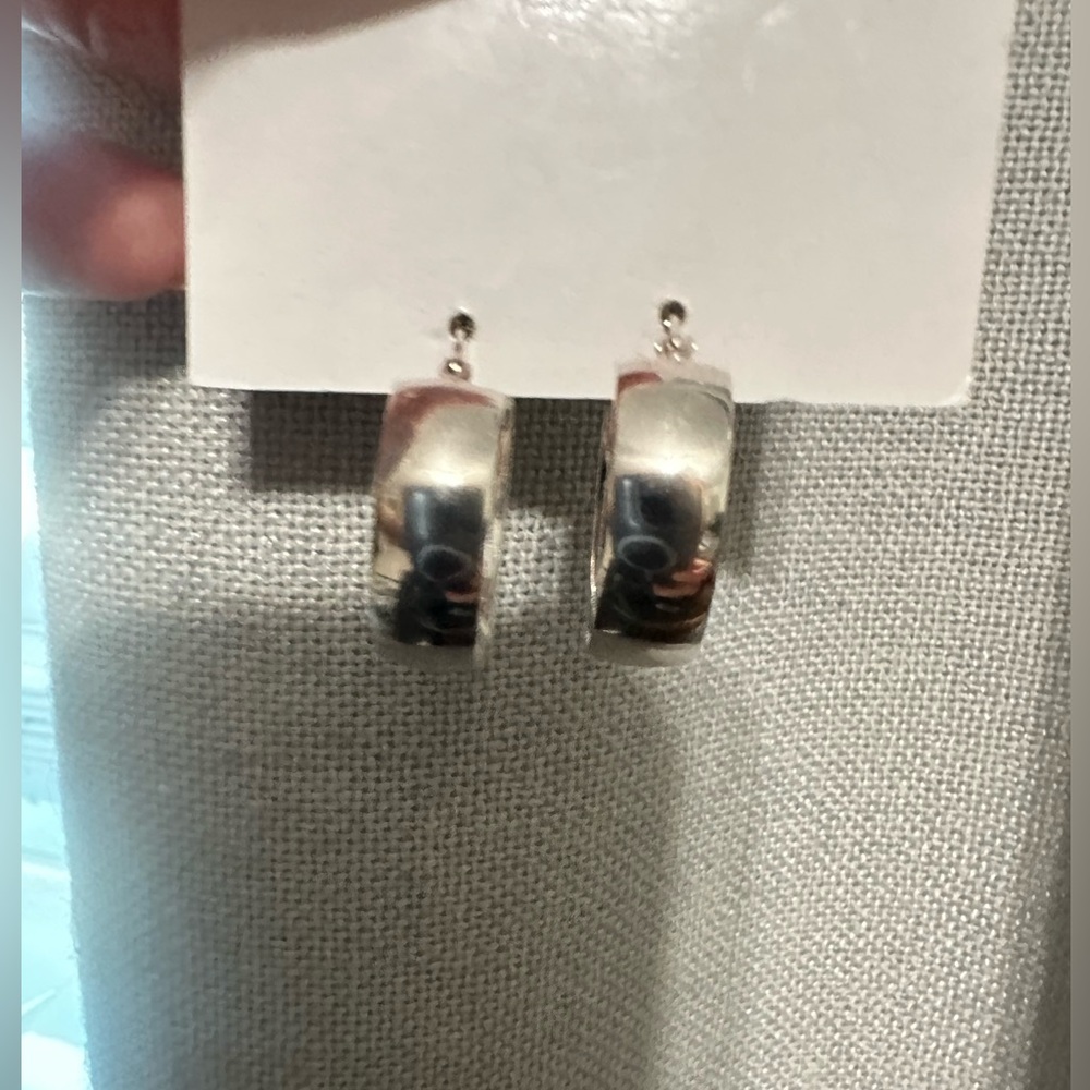 Argento Vivo Silver Hoop Earrings